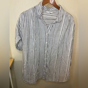Time and Tru Button Up Striped Shirt NWOT  - XXXL (22)